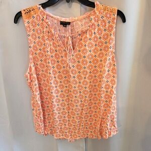 MOD Lusive Women Top Coquette Size XL Boho Crochet Beachy Floral Cottage 13278 X